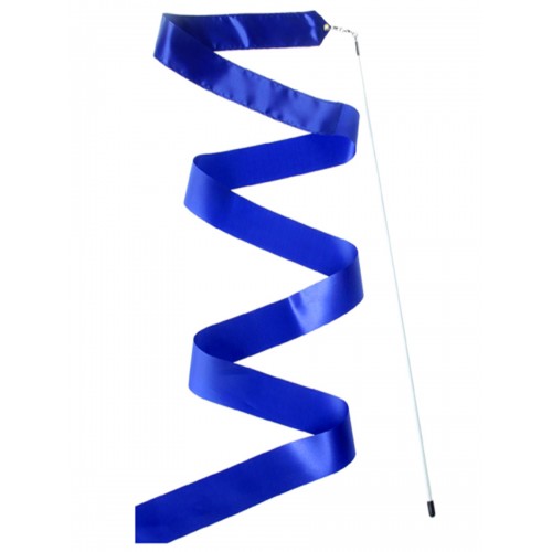 Лента гимнастическая  6 м. с палочкой 8220 синяя